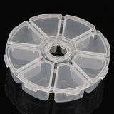 Portable Plastic Box Screw Holder Case Jewelry Earring Display Case