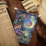 Drawstring Tarot Card Velvet Bag 5.5 x 8