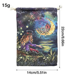 Drawstring Tarot Card Velvet Bag 5.5 x 8