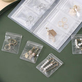 Transparent Jewelry Storage Book Plastic Organizer Bag Rings Earring Display
