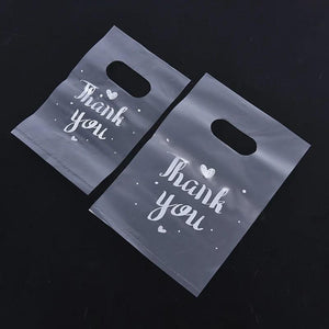 100pcs Thank you Plastic Gift Bags Christmas Party Favor Bag