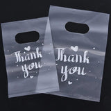 100pcs Thank you Plastic Gift Bags Christmas Party Favor Bag
