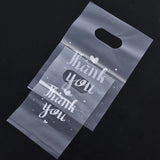 100pcs Thank you Plastic Gift Bags Christmas Party Favor Bag
