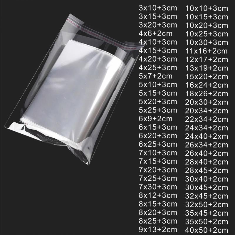 Self Sealing Small Poly OPP Plastic Bags Jewelry Gift Packing
