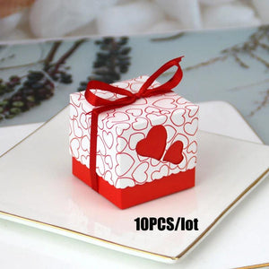 10pcs Love Heart Candy Boxes for Birthday Baby Shower Wedding Party