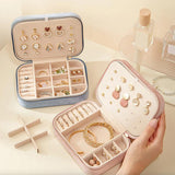 Travel Jewelry Box with Compartments for Rings, Watches, Bracelets - Women Gift