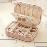 Travel Jewelry Box with Compartments for Rings, Watches, Bracelets - Women Gift