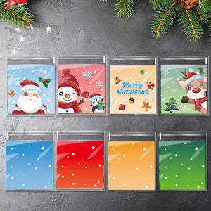 100Pcs Christmas Candy Cookie Gift Bags Xmas Party Decor Favors