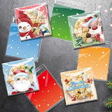 100Pcs Christmas Candy Cookie Gift Bags Xmas Party Decor Favors