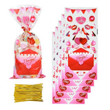 Valentines Gift Bags Heart Candy Treat Bag Wedding Favor Pouch