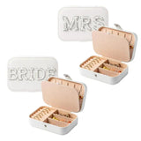 Necklace Storage Box with Artificial Pearl Decor