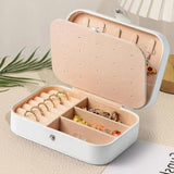 Necklace Storage Box with Artificial Pearl Decor