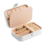 Necklace Storage Box with Artificial Pearl Decor