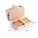 Necklace Storage Box with Artificial Pearl Decor