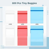 800Pcs Small Plastic Baggies for Storage & Packaging