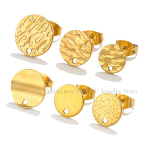 10pcs Stainless Steel Earring Hooks Findings Components