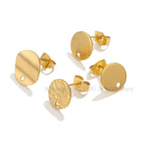 10pcs Stainless Steel Earring Hooks Findings Components