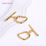 18K Plated Irregular Toggle Clasp for DIY Jewelry Making