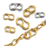 Stainless Steel S Buckle Spring Lobster Clasps Hooks for Jewelry Making