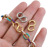 Stainless Steel S Buckle Spring Lobster Clasps Hooks for Jewelry Making