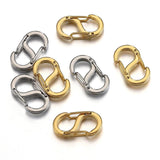 Stainless Steel S Buckle Spring Lobster Clasps Hooks for Jewelry Making