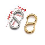 Stainless Steel S Buckle Spring Lobster Clasps Hooks for Jewelry Making