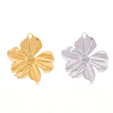 3pcs Stainless Steel Daisy Flower Charms for DIY Jewelry Making