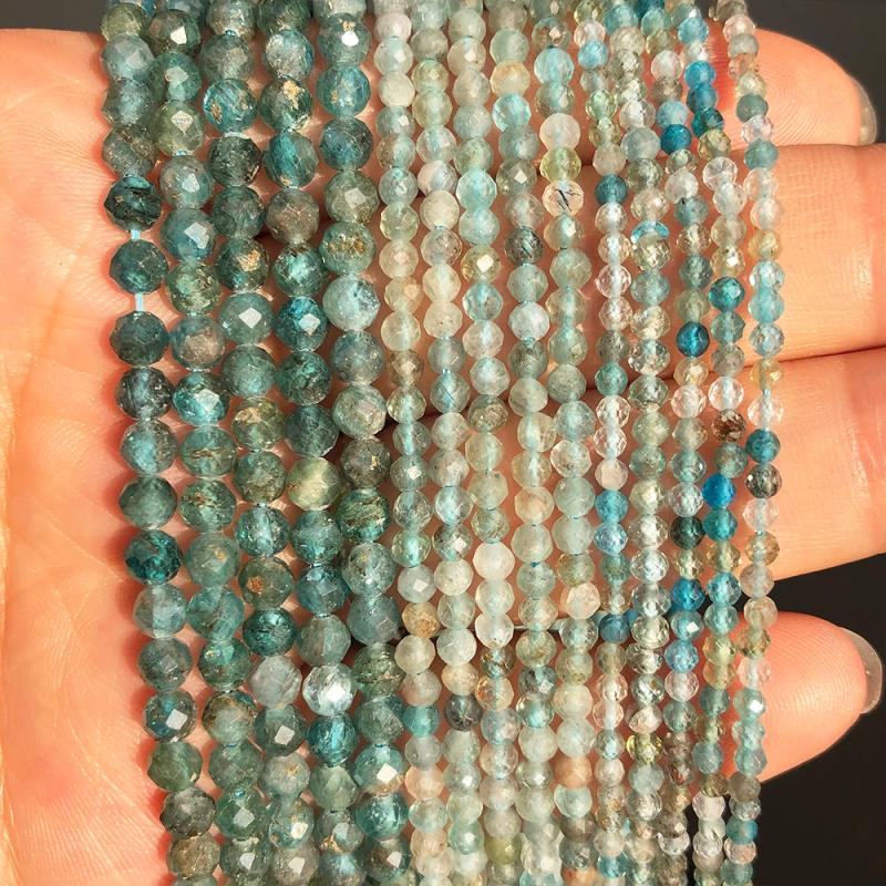 Faceted Stone Beads 2mm 3mm 4mm Sapphire Lapis Lazuli Chalcedony Spacer