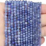 Faceted Stone Beads 2mm 3mm 4mm Sapphire Lapis Lazuli Chalcedony Spacer