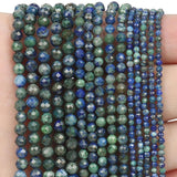 Faceted Stone Beads 2mm 3mm 4mm Sapphire Lapis Lazuli Chalcedony Spacer