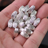 30pcs Plated Oval 4x7mm-7x12mm Brass Beads Lot