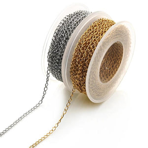 5M Stainless Steel Tail Chains DIY Jewelry Findings Supplies