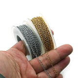 5M Stainless Steel Tail Chains DIY Jewelry Findings Supplies