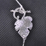 5 Sets Grape Leaf Tibetan Silver Clasps Hooks for Jewelry Making