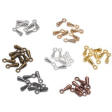 200pcs Copper Water Drop Pendant End Beads Tail Extender Chain