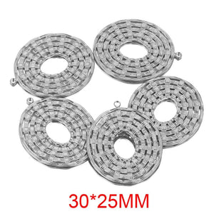 5pcs Stainless Steel Charms for Jewelry Making - DIY Jewelry Findings