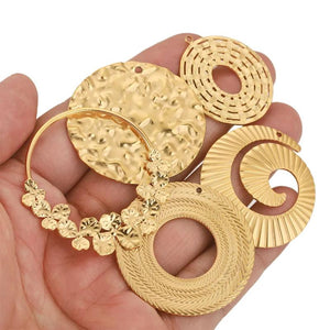 5pcs Stainless Steel Charms for Jewelry Making - DIY Jewelry Findings