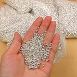 925 Sterling Silver Loose Beads Round Spacer Beads for Jewelry Making