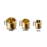20pcs Stainless Steel Big Hole Spacer Beads DIY Jewelry Making Findings