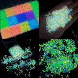 10g 700pcs Luminous Glow In The Dark Glass Seed Beads for Jewelry Making