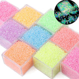 10g 700pcs Luminous Glow In The Dark Glass Seed Beads for Jewelry Making