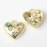 10pc Simplicity Colorful Diamond Love Pendant Jewelry Set