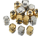 50pcs Stainless Steel Beads 4mm 6mm Spacer Loose Beads for Jewelry Making