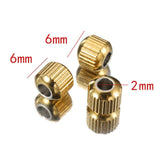 50pcs Stainless Steel Beads 4mm 6mm Spacer Loose Beads for Jewelry Making