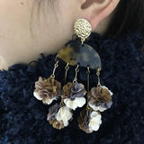 Fabric Tassel Flower Pendant Handmade Jewelry Making DIY Earrings