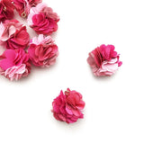 Fabric Tassel Flower Pendant Handmade Jewelry Making DIY Earrings