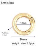 Silver Rose Oval Jewelry Clasp Push Gate Lock