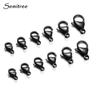25Pcs/Lot Lobster Clasps Stainless Steel Necklace Hooks Bracelet Connectors