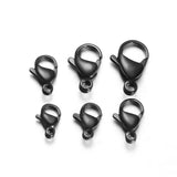 25Pcs/Lot Lobster Clasps Stainless Steel Necklace Hooks Bracelet Connectors