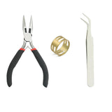 DIY Jewelry Tool Set with Scissors, Tweezers, Pliers